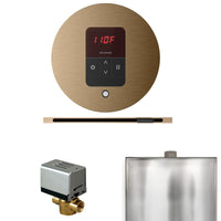 Basic Butler Steam Shower Control Package with Round iTempo Control and Linear Steamhead