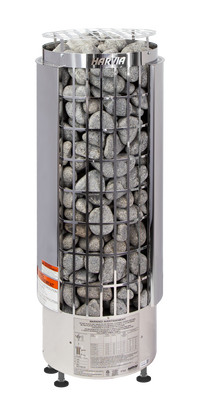 Cilindro Half Series 8kW Stainless Steel Sauna Heater at 240V 1PH with Built-In Time and Temperature Controls