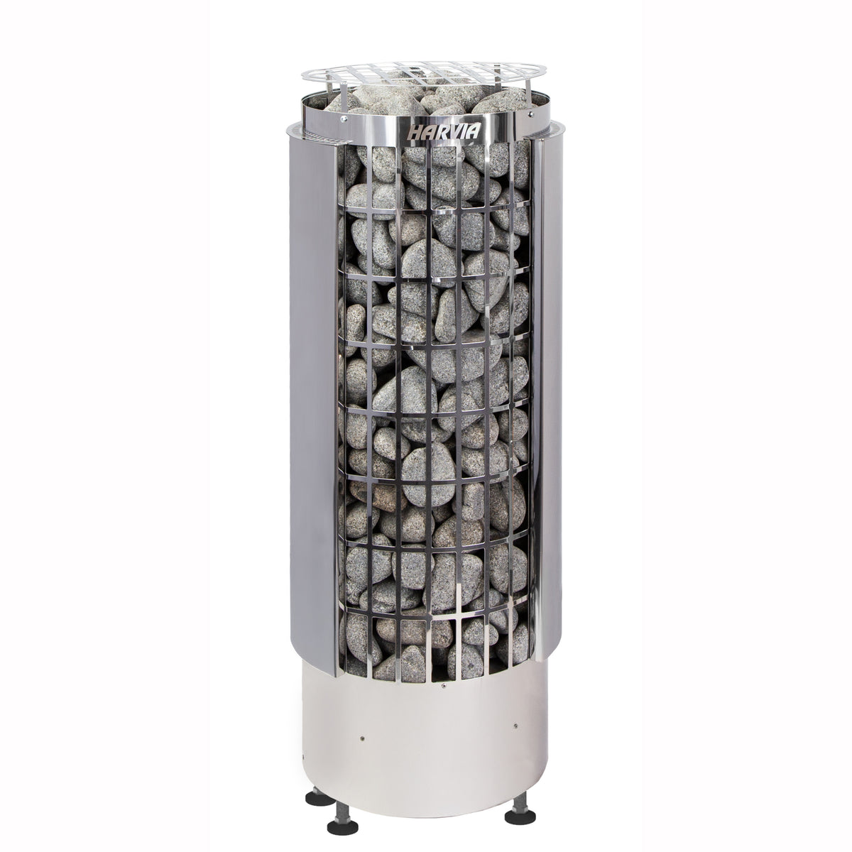 Cilindro Half Series 6kW Stainless Steel Sauna Heater at 240V 1PH with Built-In Time and Temperature Controls