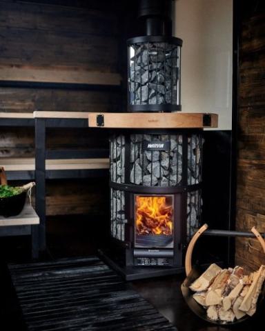 Legend Series Sauna Wood Burning Stove/Fireplace Combo