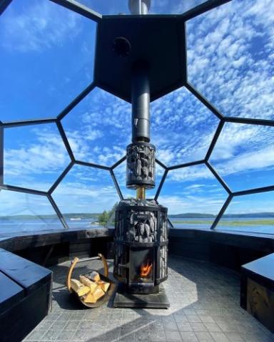 Legend Series Sauna Wood Burning Stove/Fireplace Combo