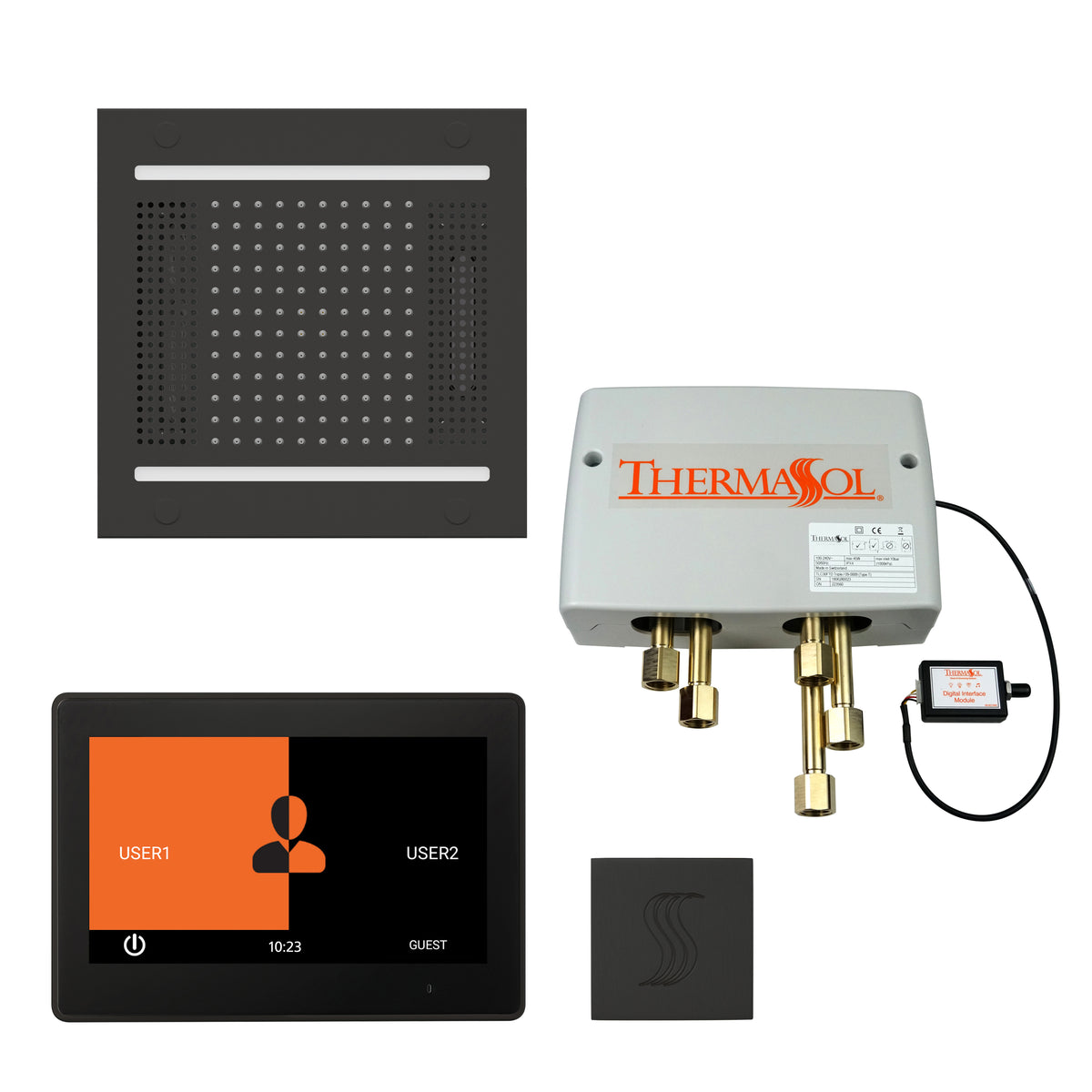 The Total Wellness Hydrovive14 Package with 10" ThermaTouch  Square