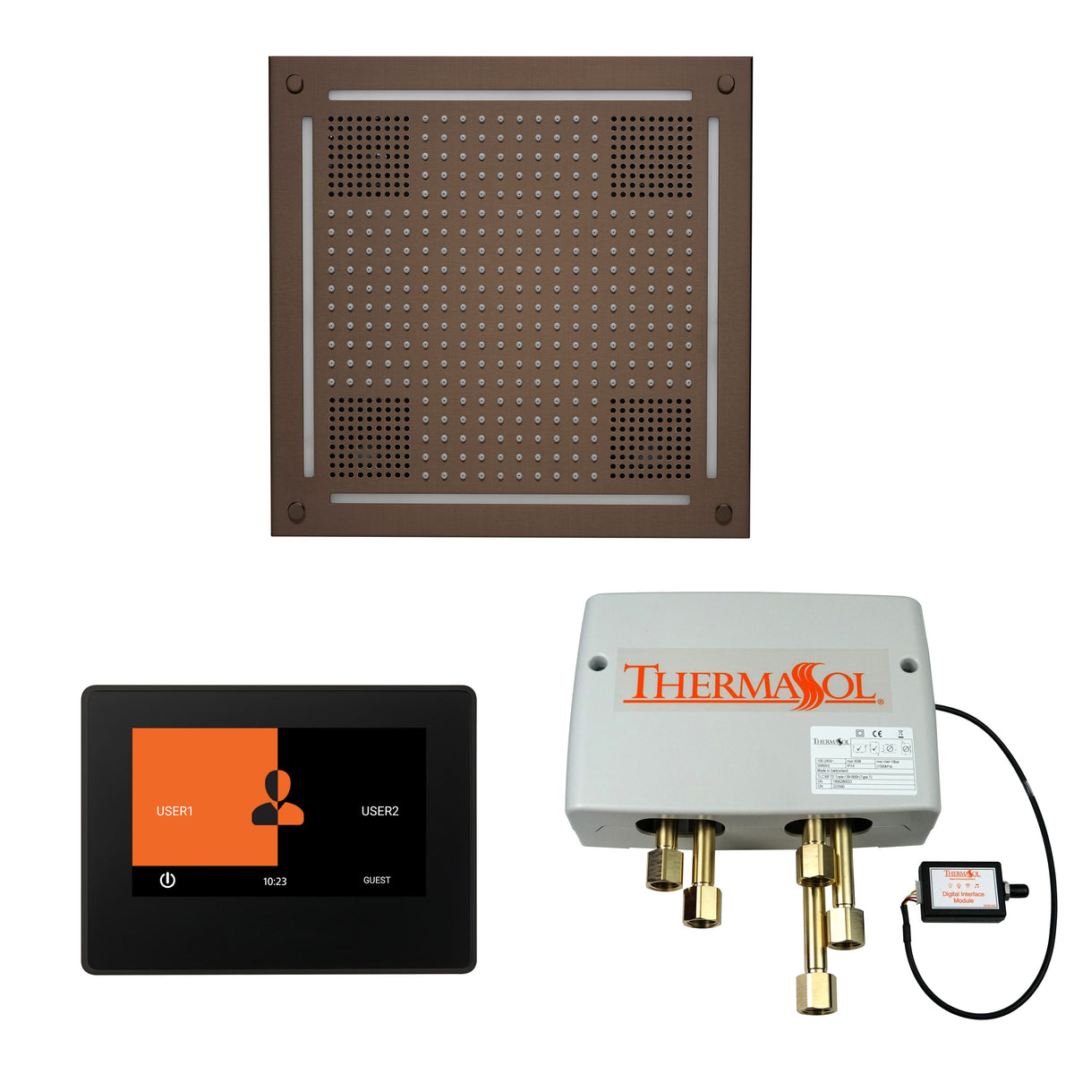 The Wellness Hydrovive Shower Package with 7" ThermaTouch Square